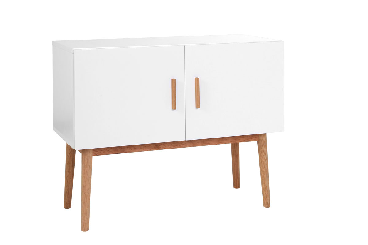 Buffet in legno naturale e bianco 2 ante GILDA