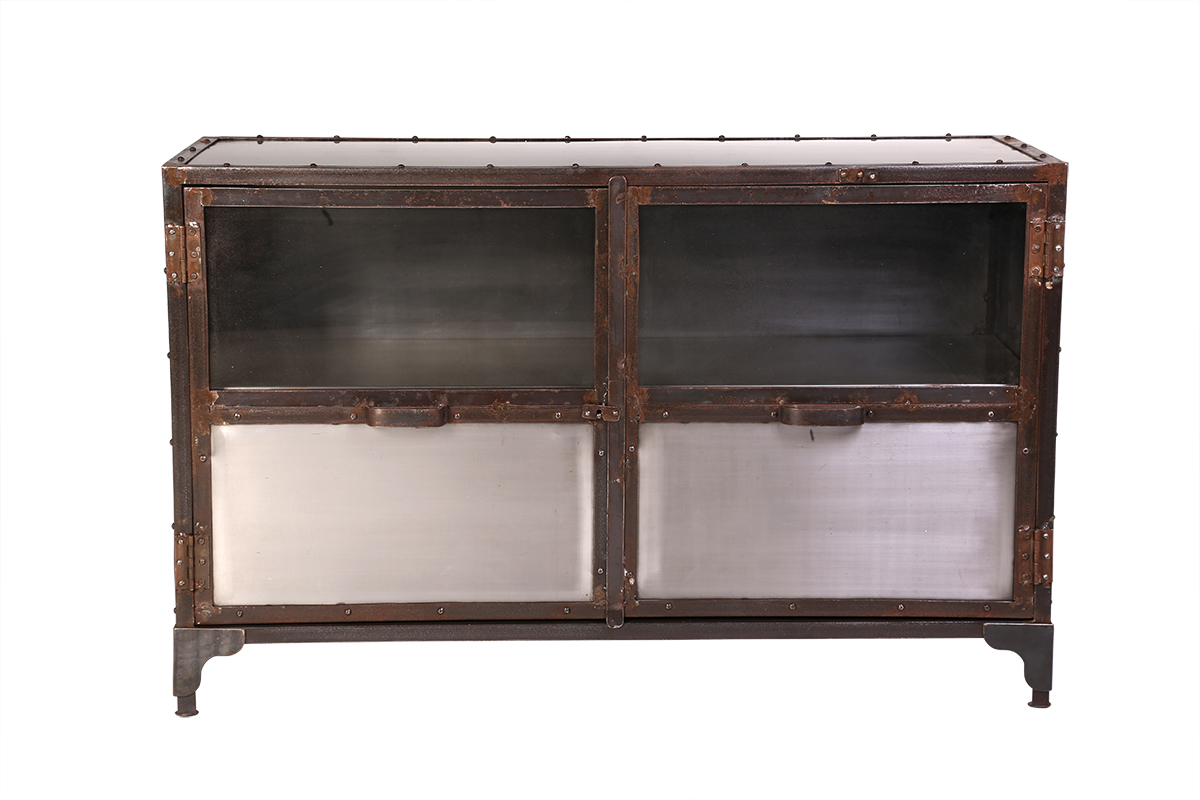 Buffet in metallo industriale 2 ante FACTORY
