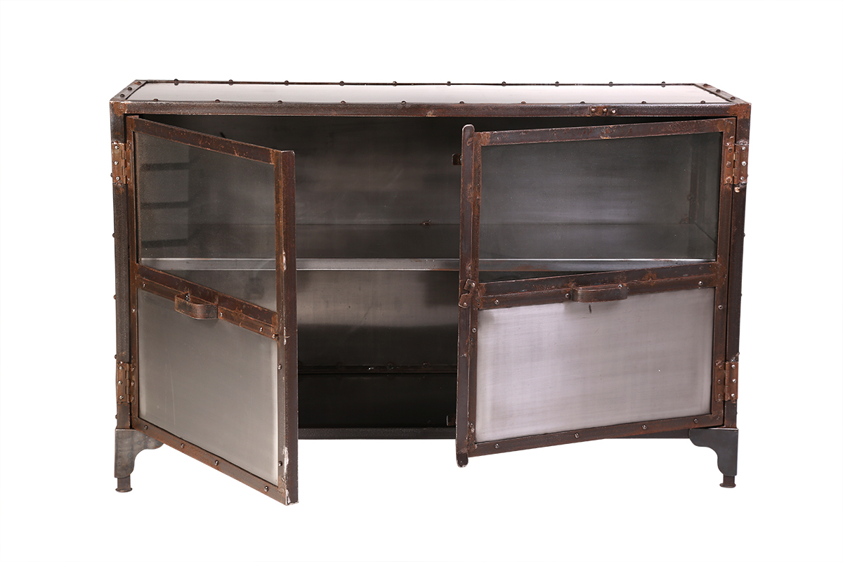 Buffet in metallo industriale 2 ante FACTORY