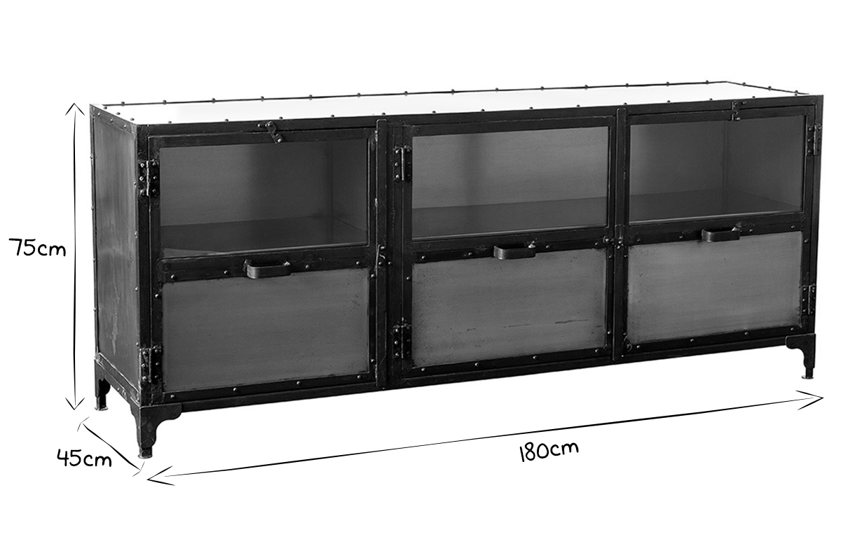 Buffet in metallo stile industriale FACTORY
