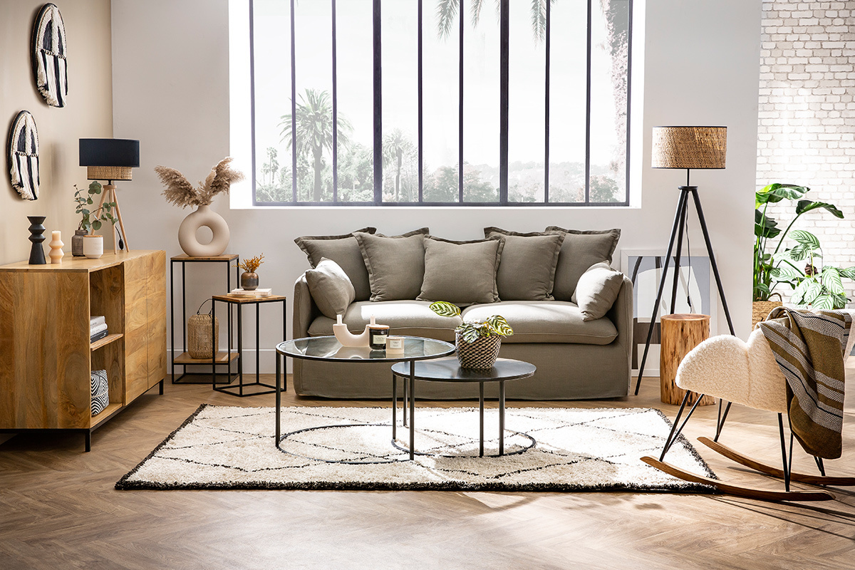 Buffet industriale legno di mango e metallo YPSTER
