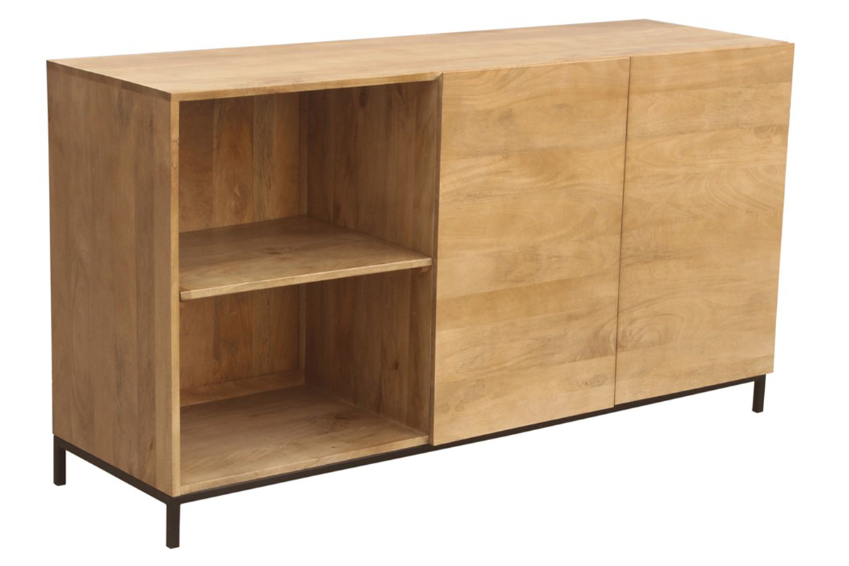 Buffet industriale legno di mango e metallo YPSTER