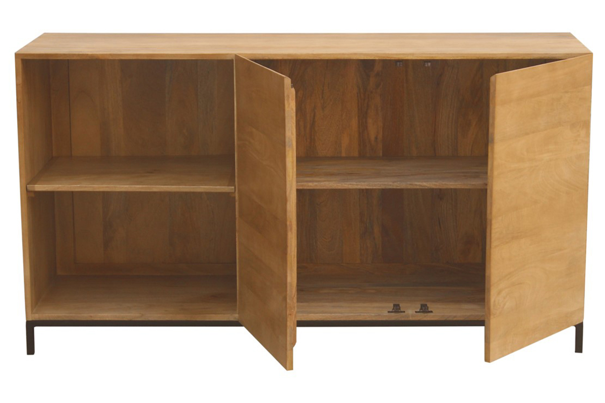 Buffet industriale legno di mango e metallo YPSTER