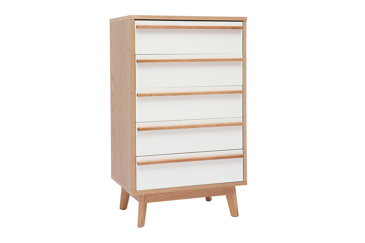 Cassettiera 5 cassetti design scandinavo HELIA