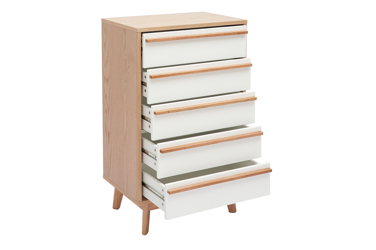 Cassettiera 5 cassetti design scandinavo HELIA