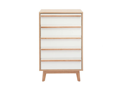 Cassettiera 5 cassetti design scandinavo HELIA