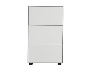 Cassettiera bianco opaco 45x40 3 cassetti MARK - Cassettiera bianco opaco 45x40 3 cassetti MARK