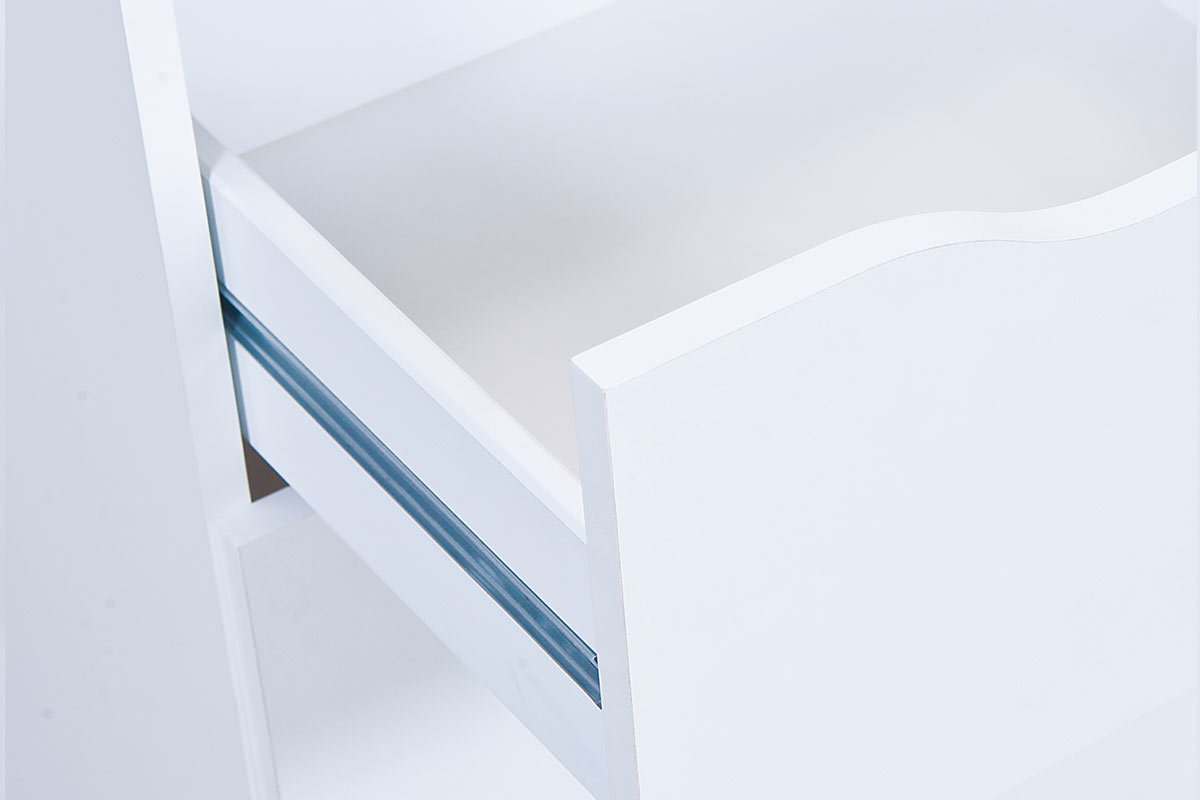 Cassettiera design 3 cassetti bianco DRAW