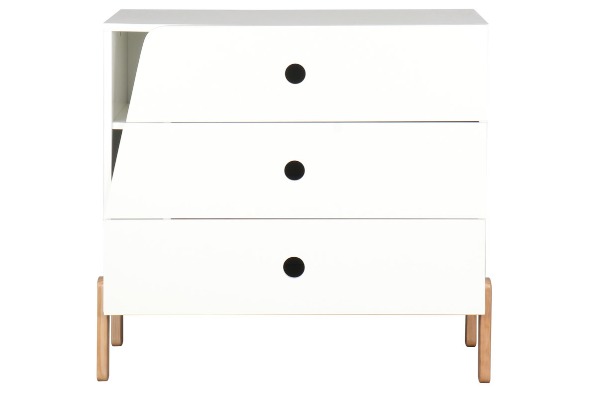 Cassettiera scandinava bambino bianca TIMEHLO