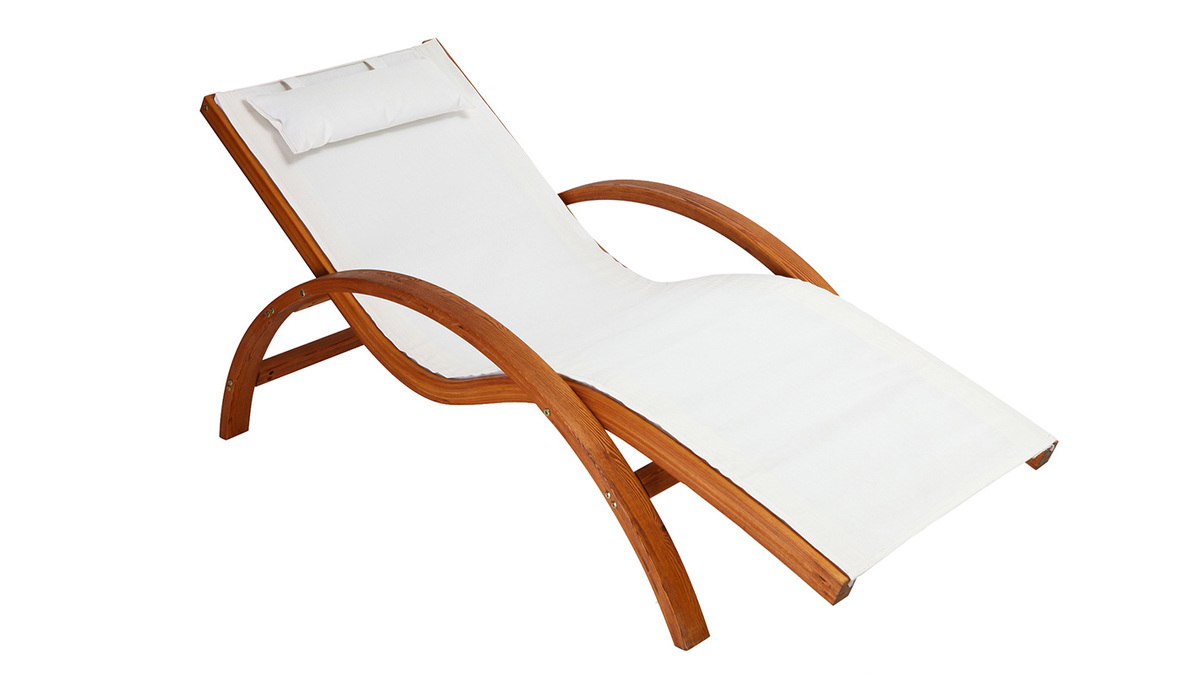 Chaise longue bianca BIARRITZ