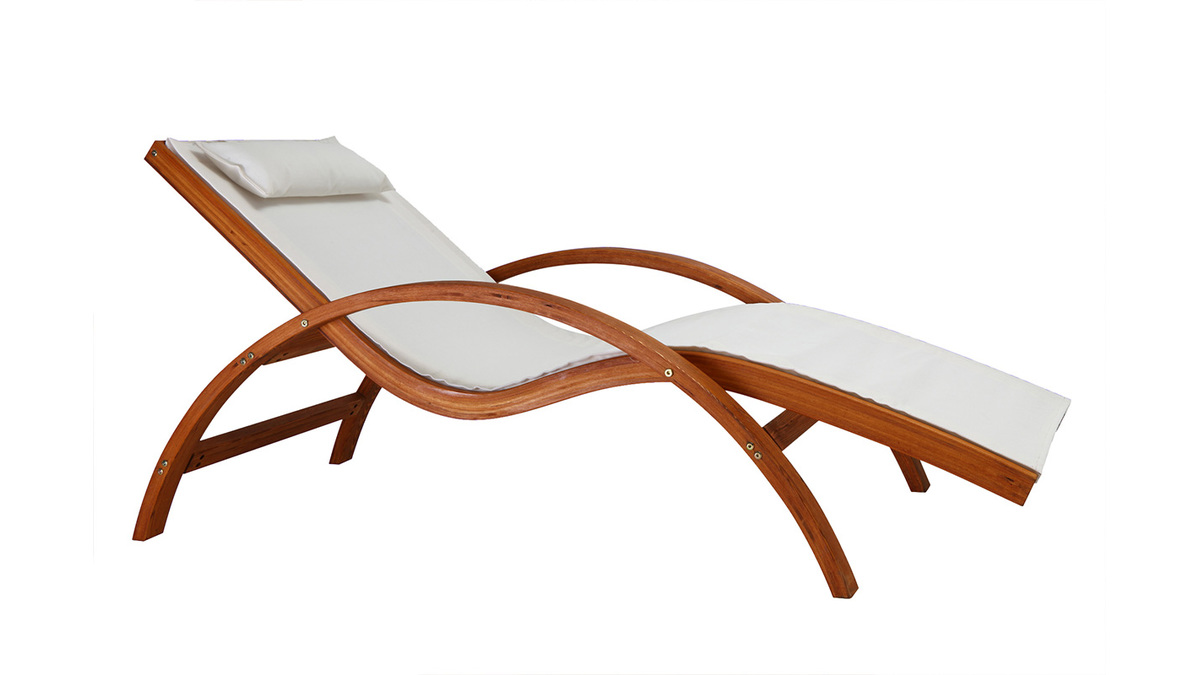 Chaise longue bianca BIARRITZ