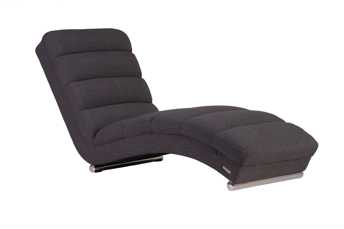 Chaise longue / poltrona design grigio TAYLOR