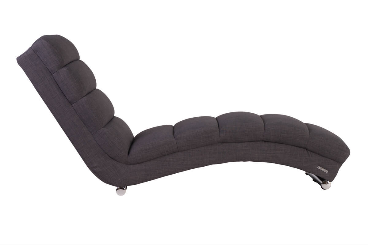 Chaise longue / poltrona design grigio TAYLOR