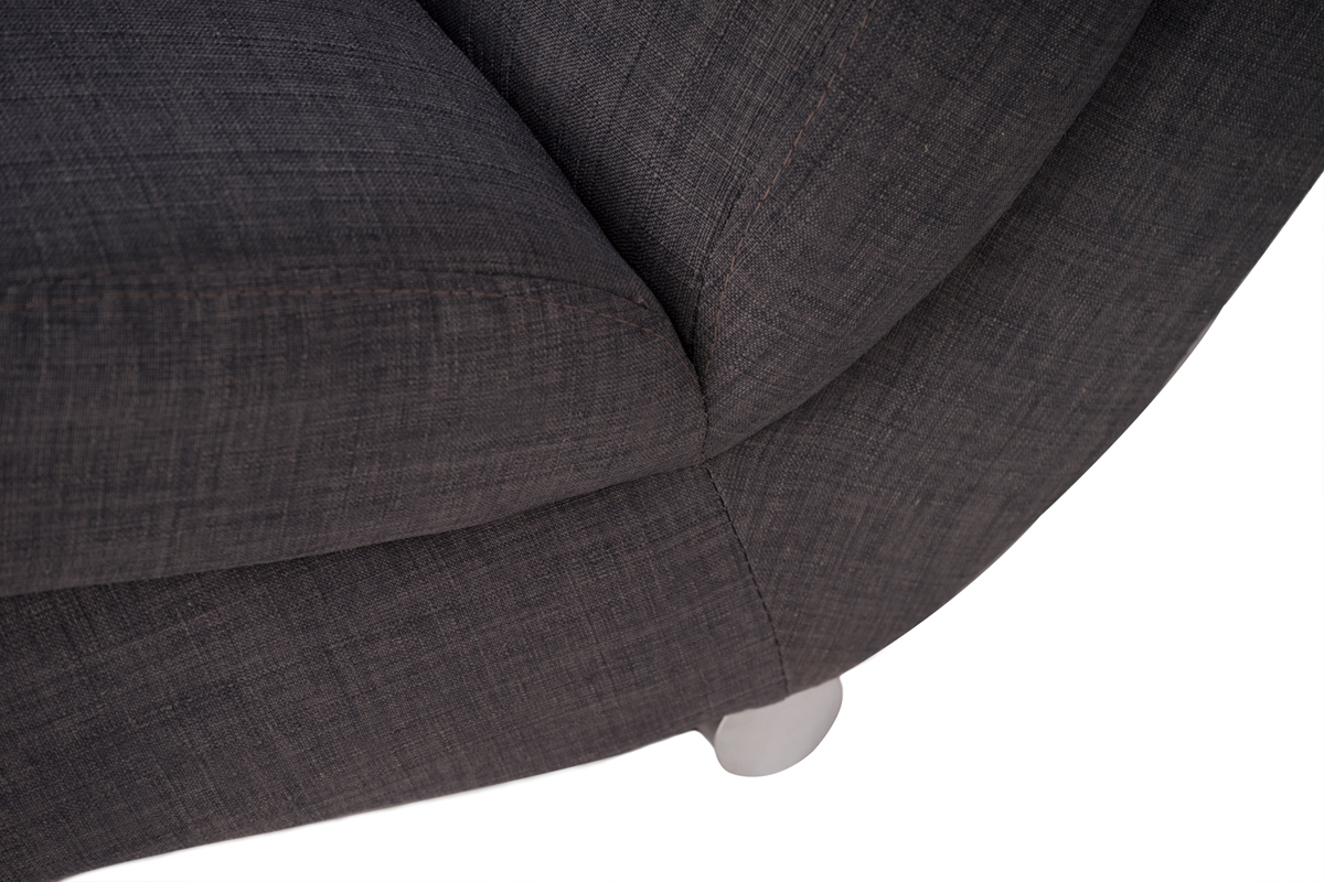 Chaise longue / poltrona design grigio TAYLOR