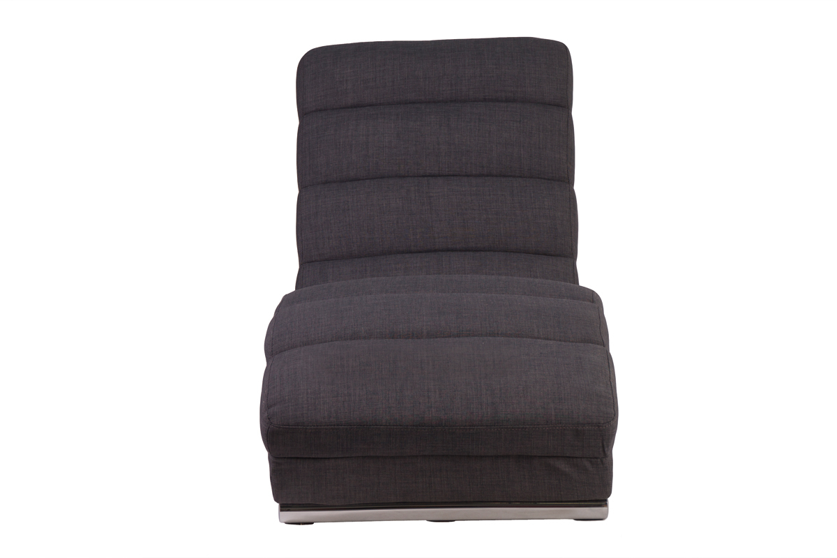 Chaise longue / poltrona design grigio TAYLOR
