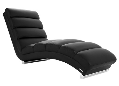 Chaise longue / poltrona design nero TAYLOR