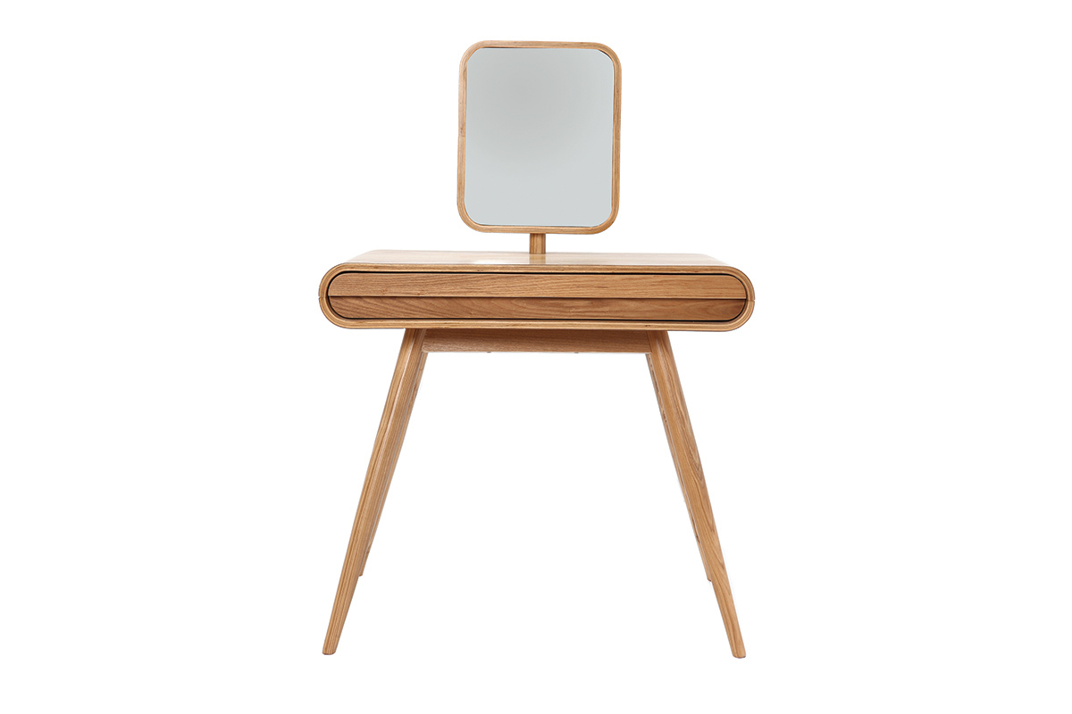 Coiffeuse design con specchio in frassino BJORG