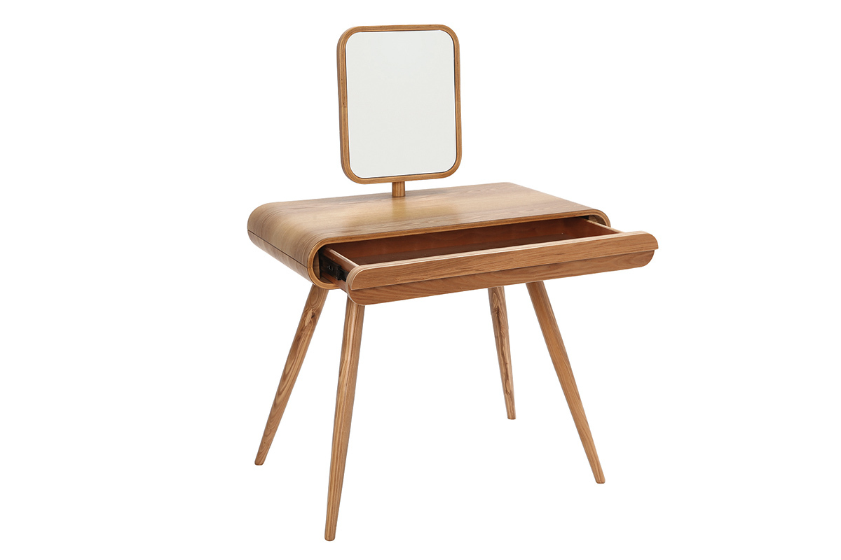 Coiffeuse design con specchio in frassino BJORG