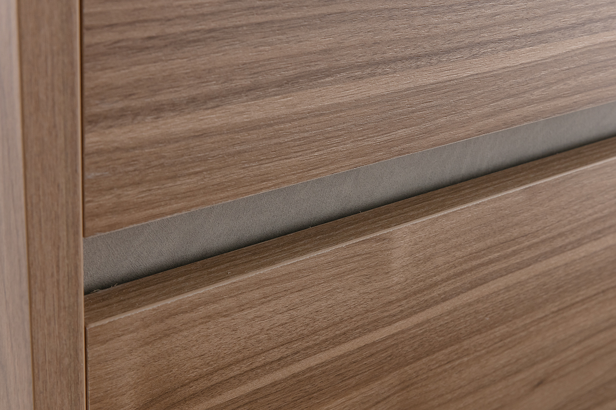 Com design 3 cassetti finitura rovere L111 cm ODE