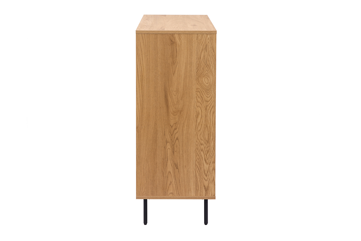 Com finitura legno chiaro rovere 4 cassetti L100 cm ARAGON