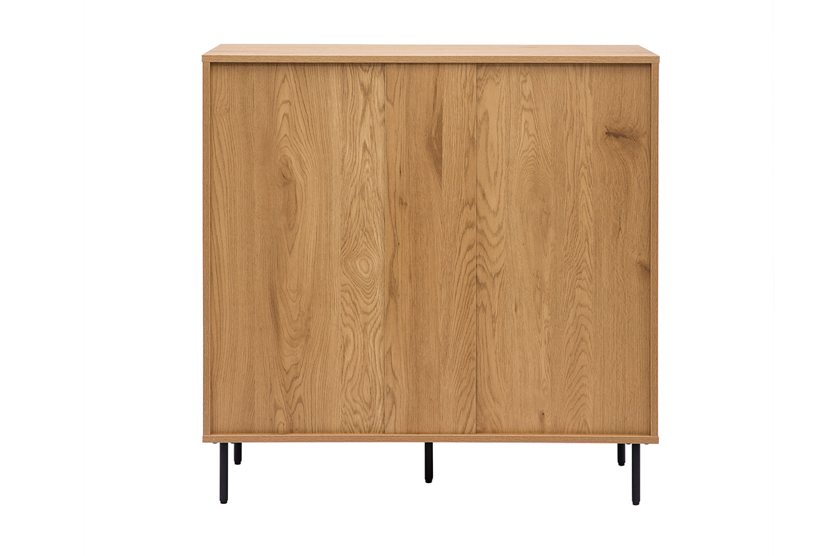 Com finitura legno chiaro rovere 4 cassetti L100 cm ARAGON
