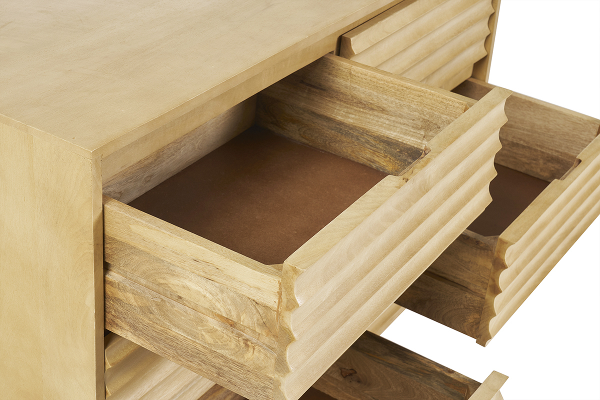 Com in legno di mango massiccio, 6 cassetti L110 MATCHA