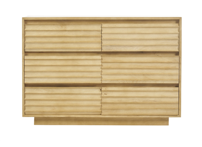 Comò in legno di mango massiccio, 6 cassetti L110 MATCHA