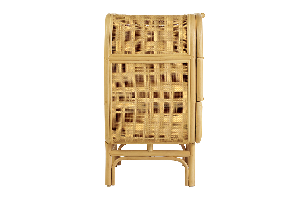 Com in rattan con 3 cassetti L100 cm LUWAK