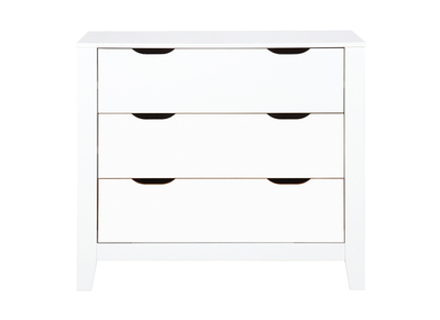 Comò scandinavo bianco con 3 cassetti MOLENE - Comò scandinavo bianco con 3 cassetti MOLENE