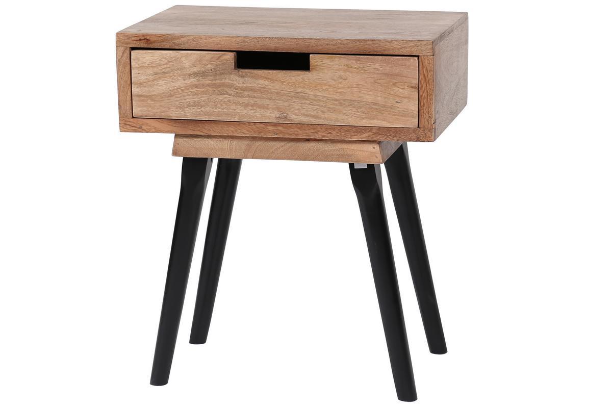 Comodino 1 cassetto in legno di mango PENJA