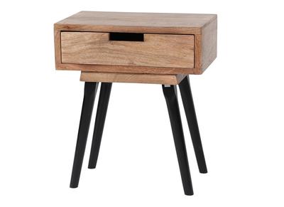 Comodino 1 cassetto in legno di mango PENJA - Comodino 1 cassetto in legno di mango PENJA