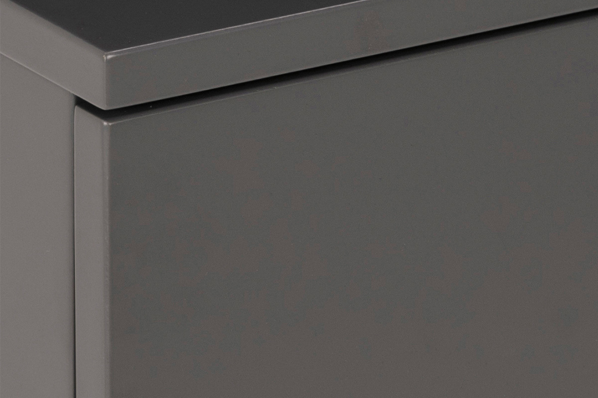 Comodino a parete design laccato opaco grigio MITSY