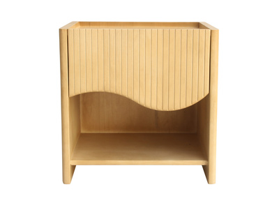 Comodino con cassetto in legno di mango massiccio NEREA