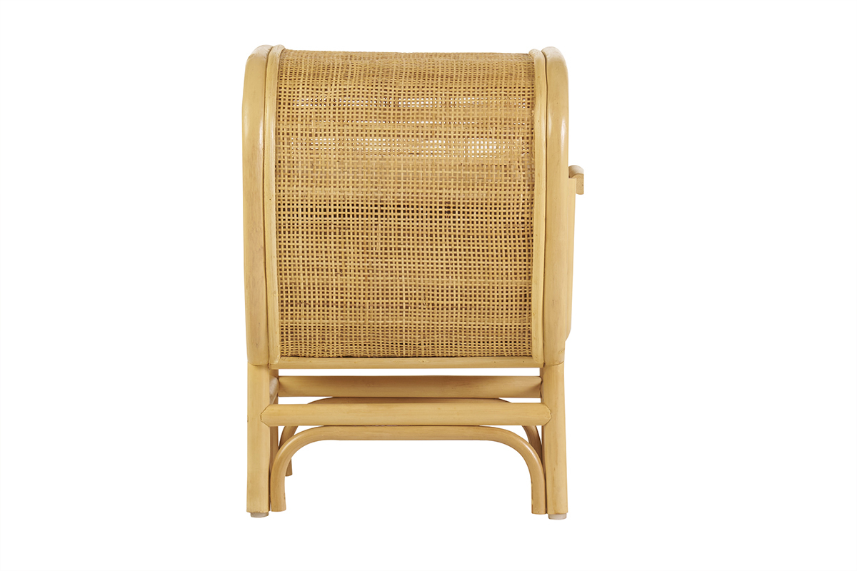 Comodino con cassetto in rattan L45 cm LUWAK