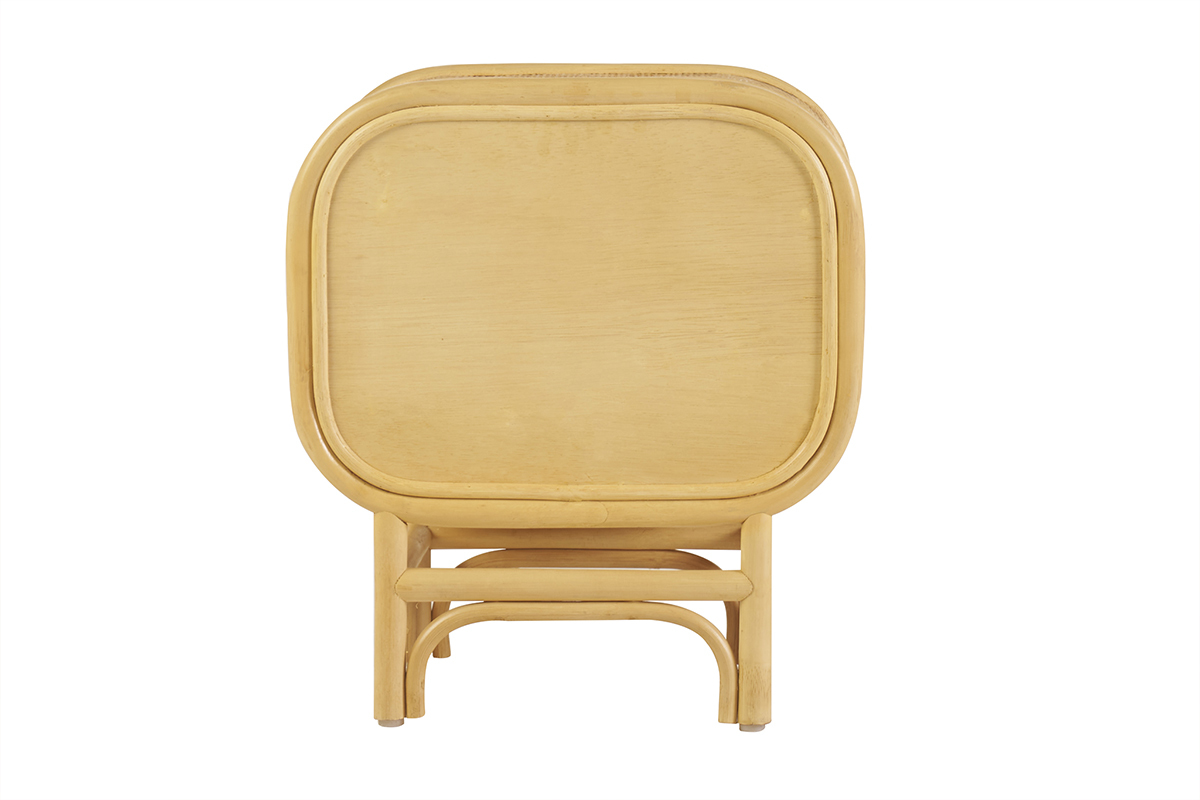 Comodino con cassetto in rattan L45 cm LUWAK