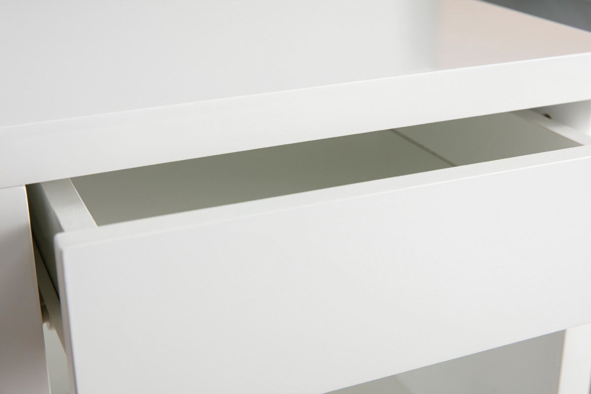 Comodino design girevole bianco lucido MAX