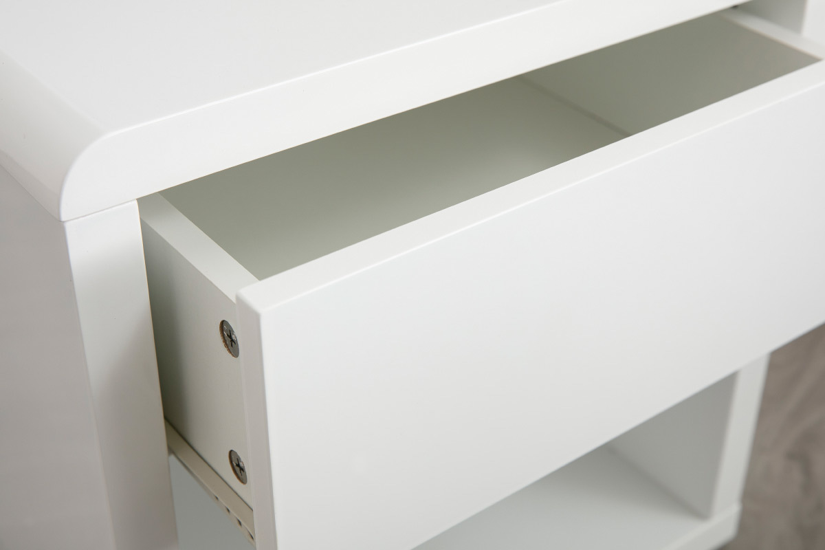 Comodino design laccato bianco ELIAH