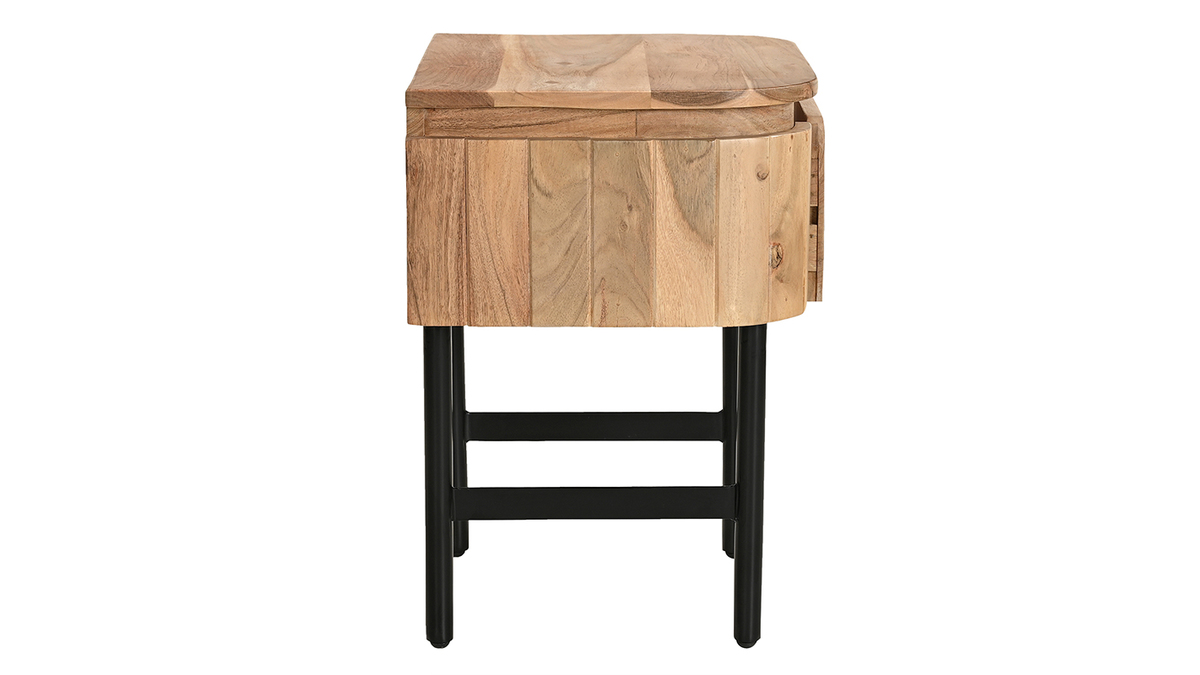 Comodino contemporaneo - Scandola - in legno / rettangolare / con cassetti