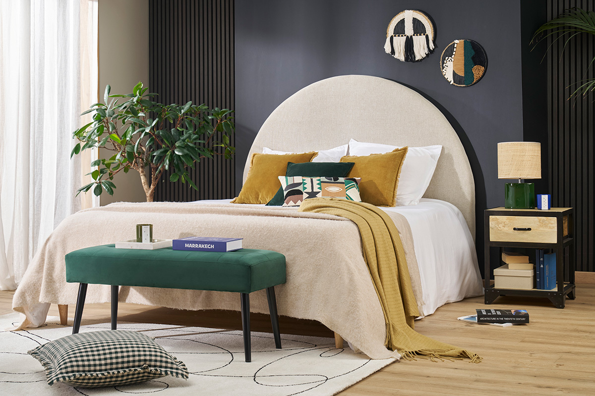 Comodino legno e metallo INDUSTRIA