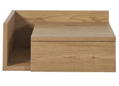 Comodino pensile finitura legno rovere chiaro con cassetto NASTY