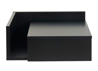 Comodino pensile nero con cassetto NASTY