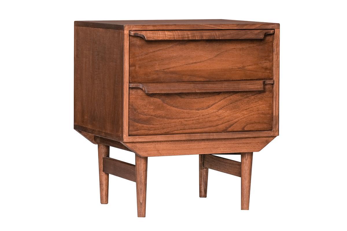 Comodino scandinavo 2 cassetti SEVEN