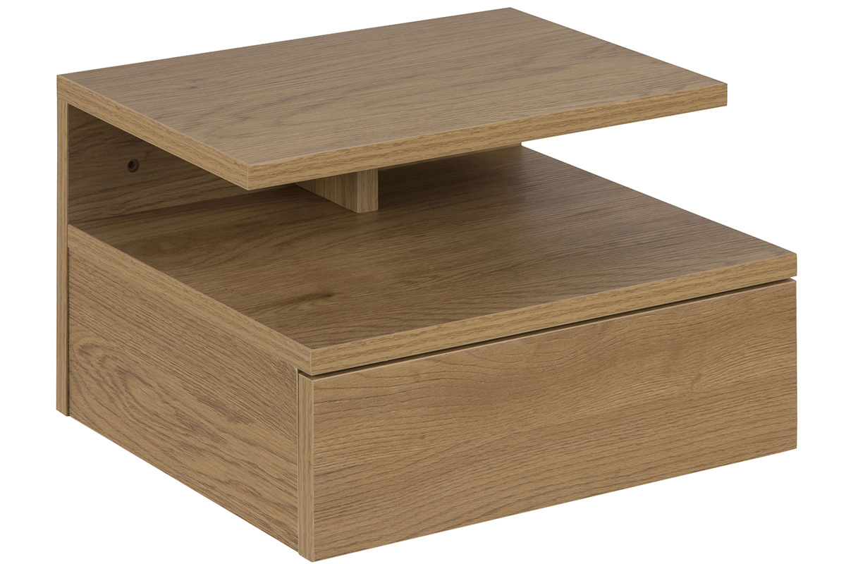 Comodino sospeso finitura rovere naturale MITSY