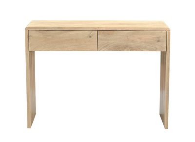 Console con contenitore in legno chiaro massiccio di mango L105 cm LATIKA
