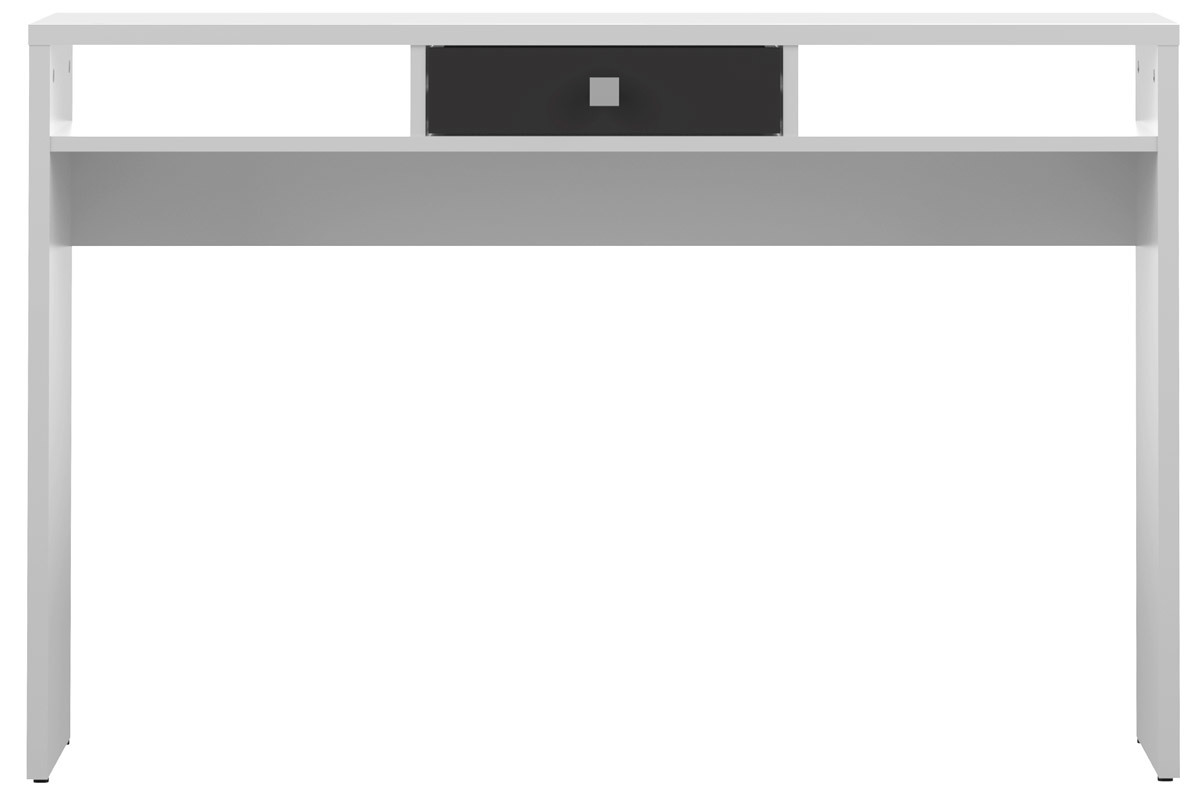 Console da ingresso design bianca e cassetto nero BRUCE
