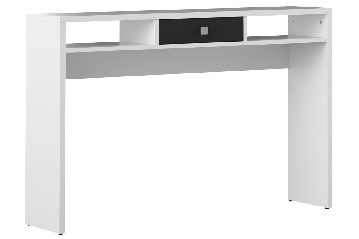 Console da ingresso design bianca e cassetto nero BRUCE