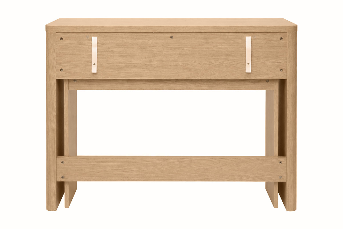 Console d'appoint con cassetti finitura legno chiaro quercia L110 cm ENOLA