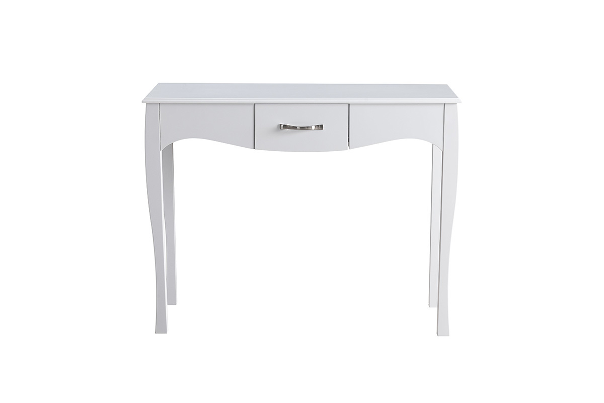 Console design barocca laccata Bianco MARGOT