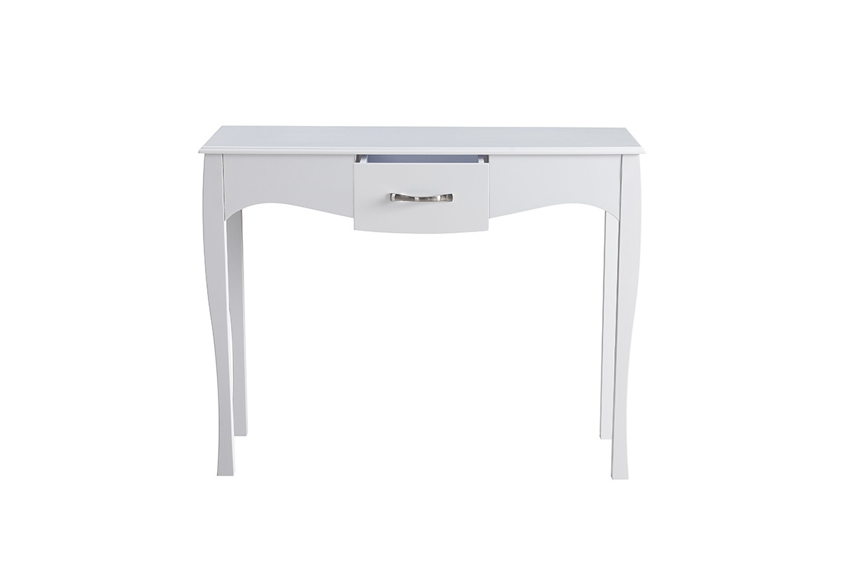 Console design barocca laccata Bianco MARGOT