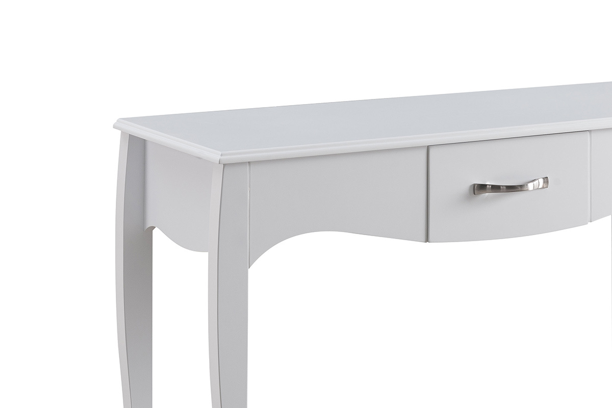 Console design barocca laccata Bianco MARGOT